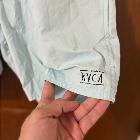 RVCA Men's Light Blue Swim Trunks - Picture 3 of 5